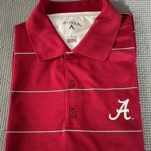 Antigua L Alabama Crimson Tide Cardinal SS Desert Dry Polo